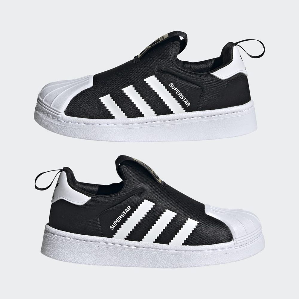 Basket Adidas Superstar 360 Noir Blanche Doré Enfant | UTO-91822385