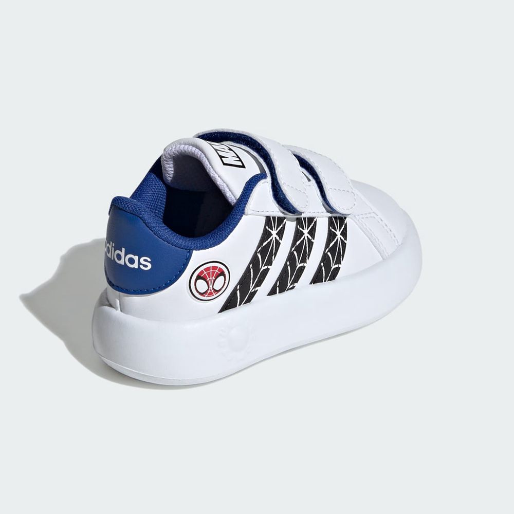 Basket Adidas Marvel's Spider-Man Grand Court Blanche Noir Bleu Enfant | TOZ-77289435