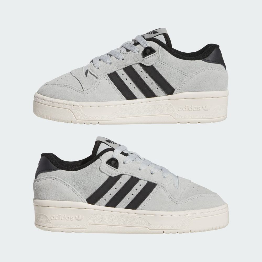 Basket Adidas Rivalry Low Argent Noir Blanche Enfant | GYL-19740656