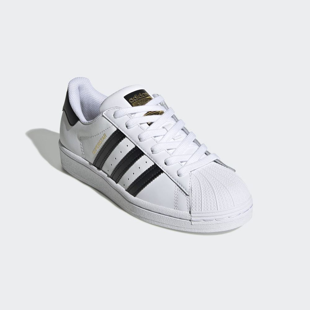 Basket Adidas Superstar Blanche Noir Enfant | BYF-29370489