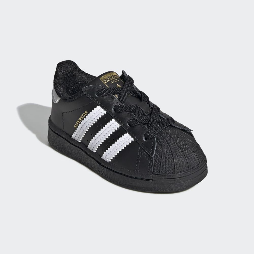 Basket Adidas Superstar Noir Blanche Enfant | ZDI-37026408