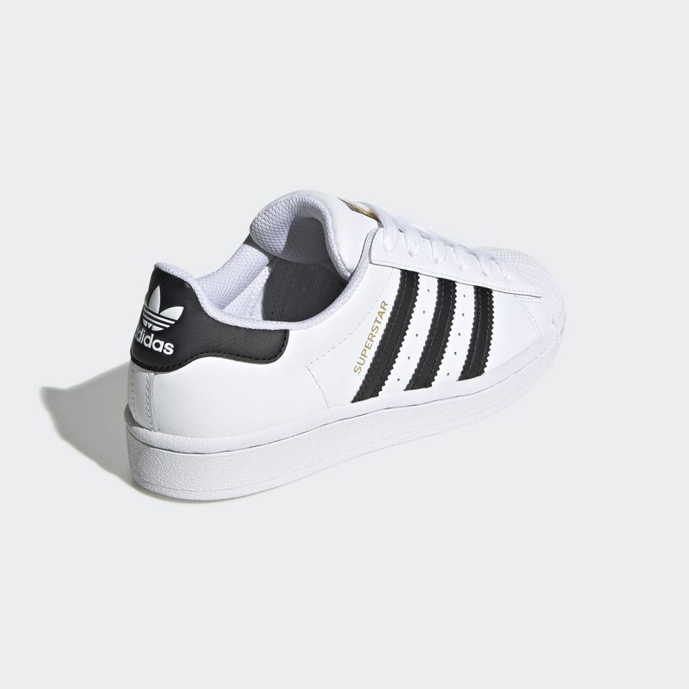 Basket Adidas Superstar Blanche Noir Enfant | BYF-29370489