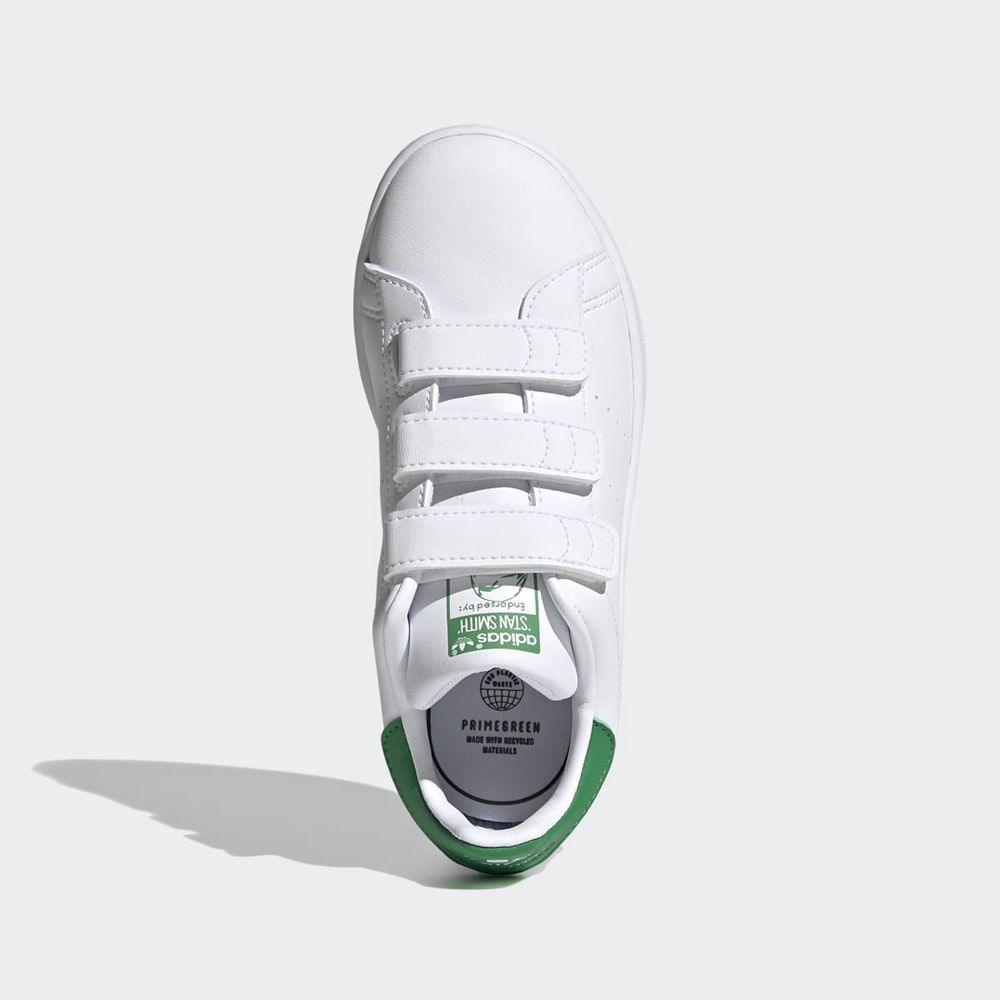 Basket Adidas Stan Smith Blanche Vert Enfant | HIG-87815580