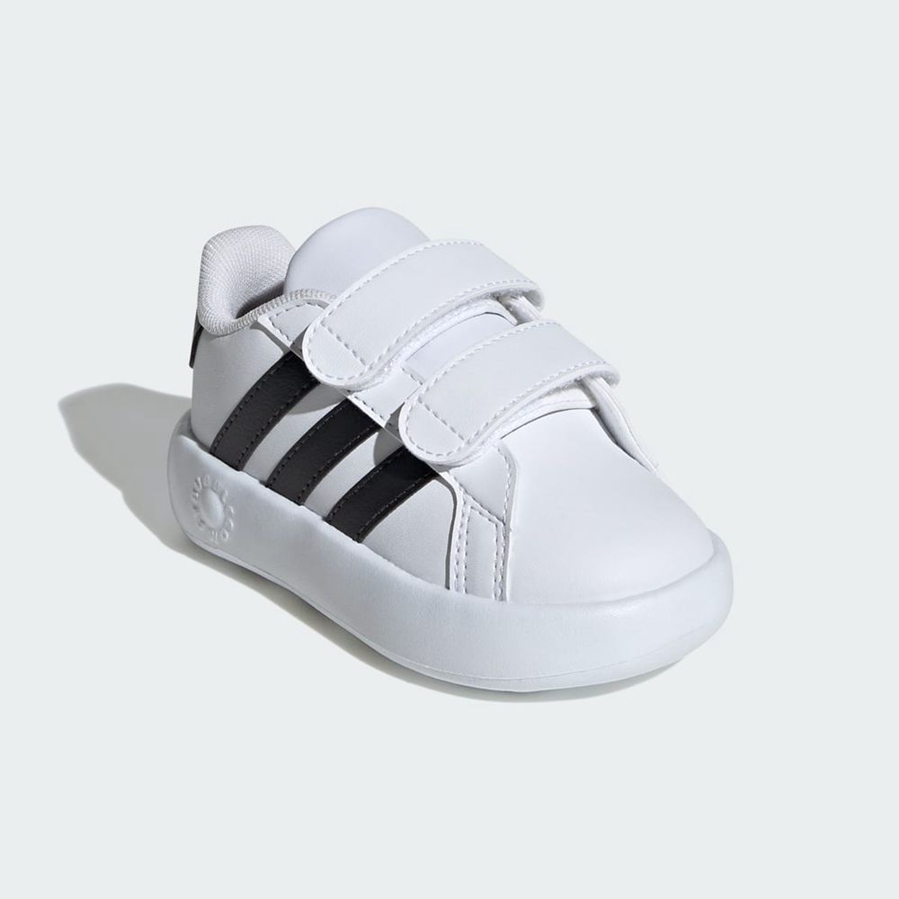 Basket Adidas Grand Court 2.0 Blanche Noir Enfant | GIL-58145329