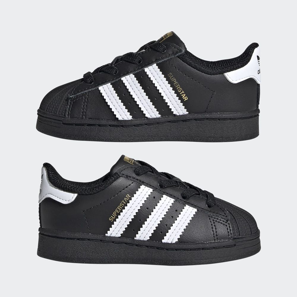 Basket Adidas Superstar Noir Blanche Enfant | ZDI-37026408