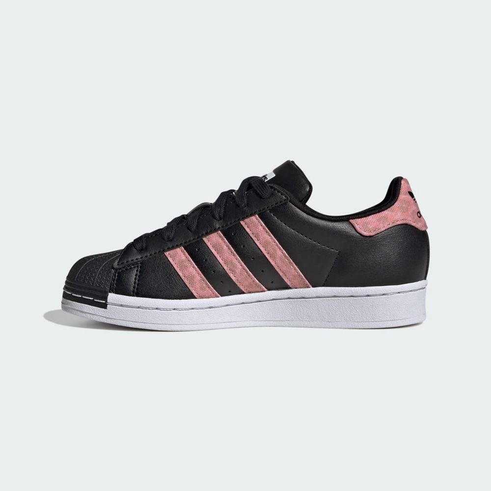 Basket Adidas Superstar Noir Doré Enfant | XJV-50558402