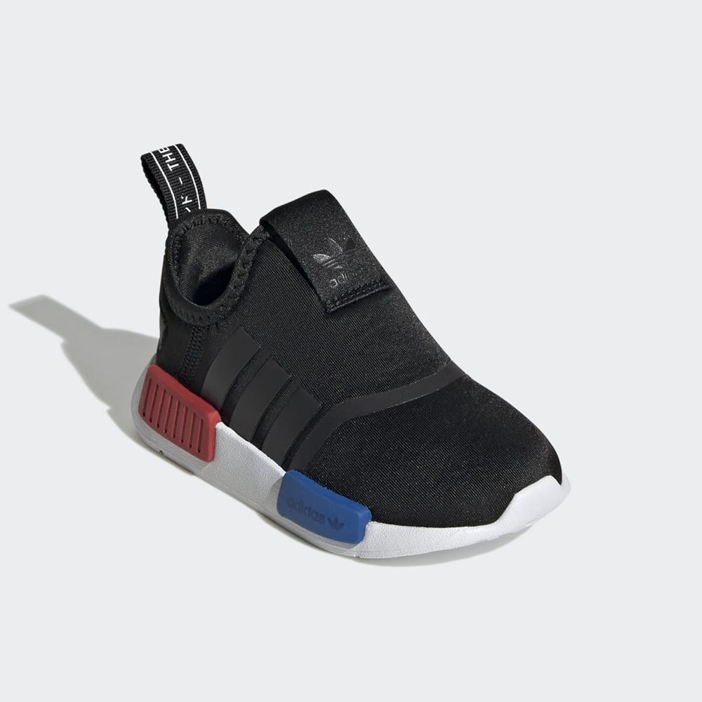 Basket Adidas NMD 360 Noir Blanche Rouge Enfant | UBJ-12505990