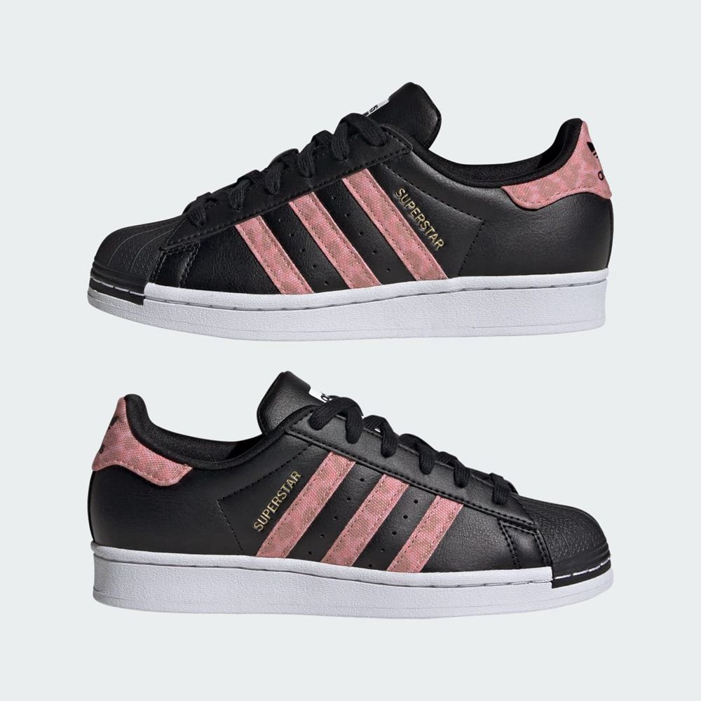 Basket Adidas Superstar Noir Doré Enfant | XJV-50558402