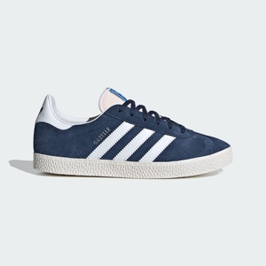 Basket Adidas Gazelle Bleu Marine Blanche Enfant | XBH-60536716