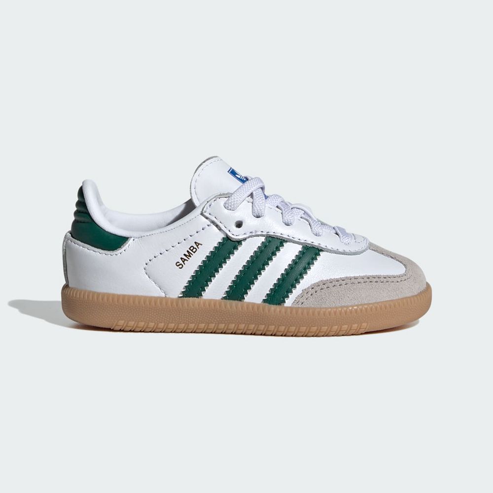 Basket Adidas Samba OG Blanche Vert Enfant | WYN-70692535