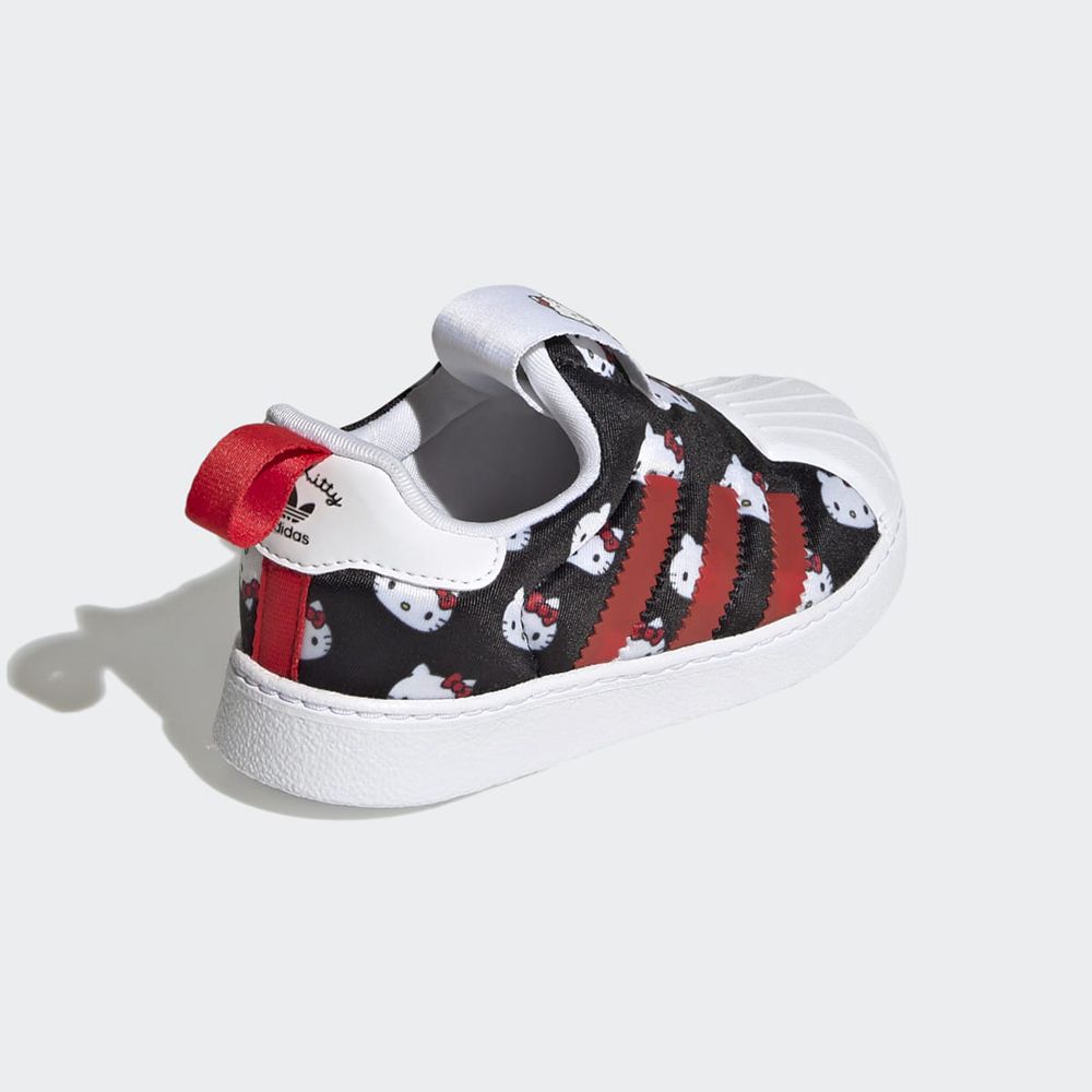 Basket Adidas Hello Kitty Superstar 360 Blanche Noir Rouge Enfant | EMB-81898004