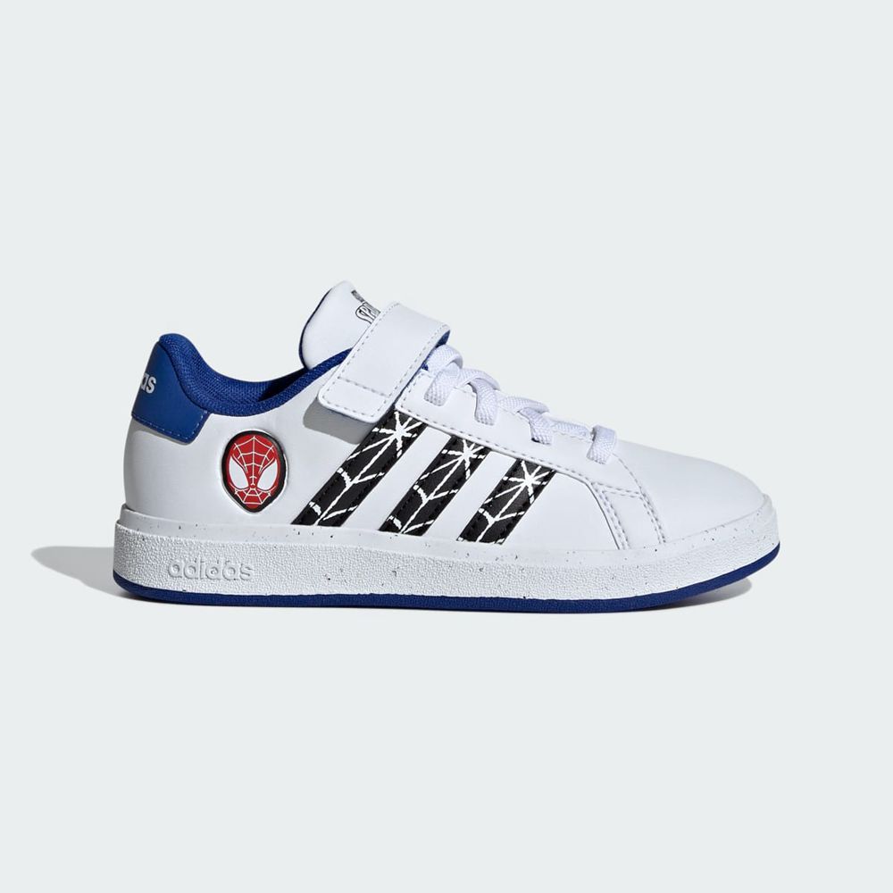 Basket Adidas Marvel's Spider-Man Grand Court Blanche Noir Bleu Enfant | SYC-16761871