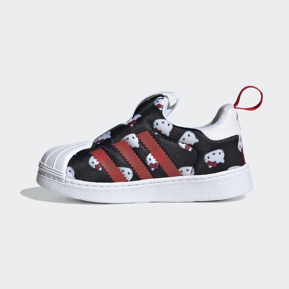 Basket Adidas Hello Kitty Superstar 360 Blanche Noir Rouge Enfant | EMB-81898004