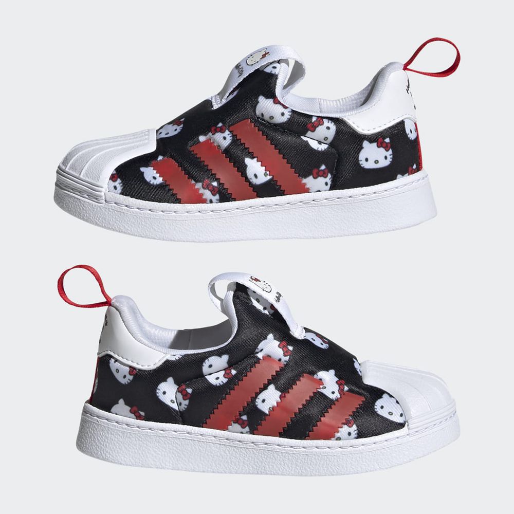 Basket Adidas Hello Kitty Superstar 360 Blanche Noir Rouge Enfant | EMB-81898004