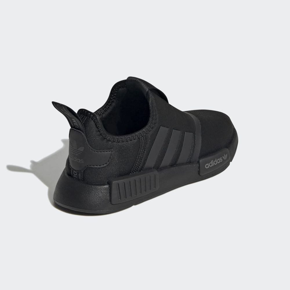 Basket Adidas NMD 360 Noir Argent Blanche Enfant | RDM-07537052