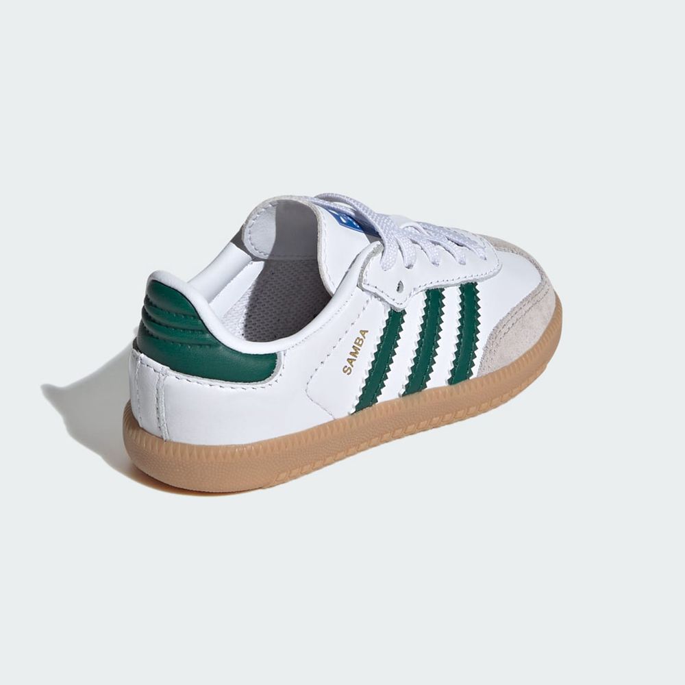 Basket Adidas Samba OG Blanche Vert Enfant | WYN-70692535