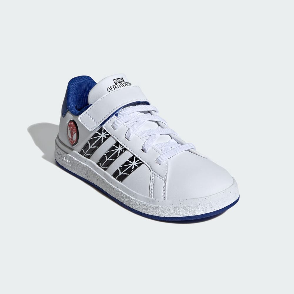 Basket Adidas Marvel's Spider-Man Grand Court Blanche Noir Bleu Enfant | SYC-16761871