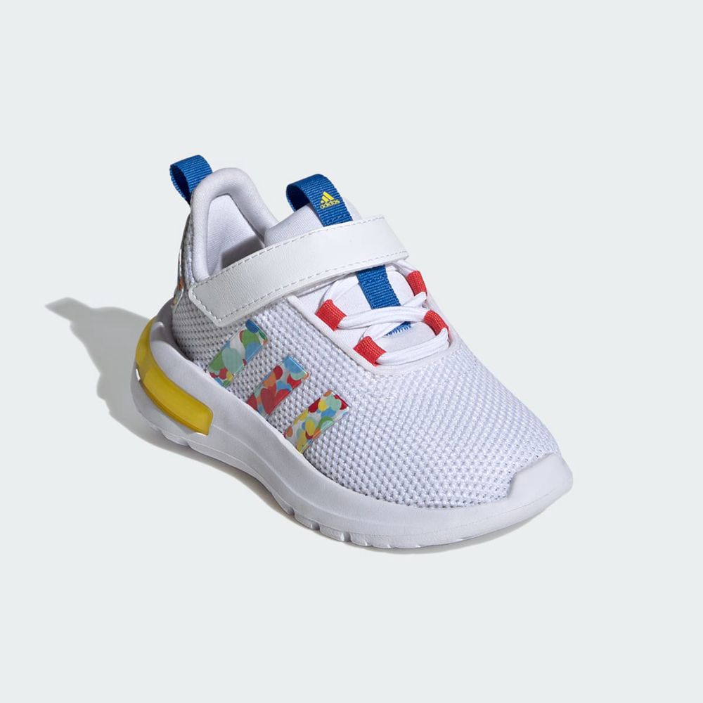 Basket Adidas Racer TR23 Blanche Rouge Bleu Enfant | PUB-47693624