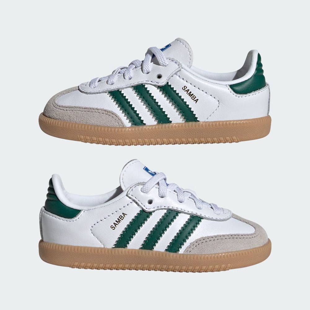 Basket Adidas Samba OG Blanche Vert Enfant | WYN-70692535