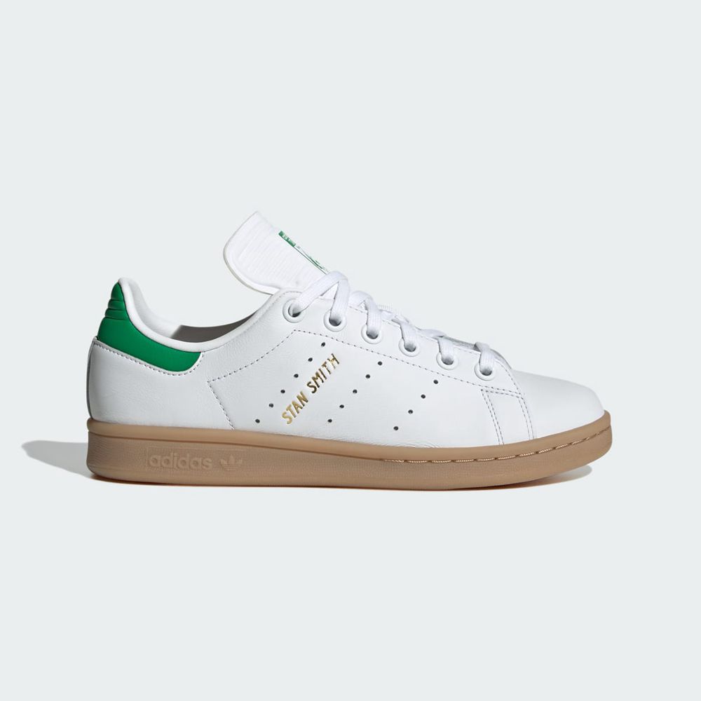 Basket Adidas Stan Smith Blanche Vert Enfant | EAD-68120873