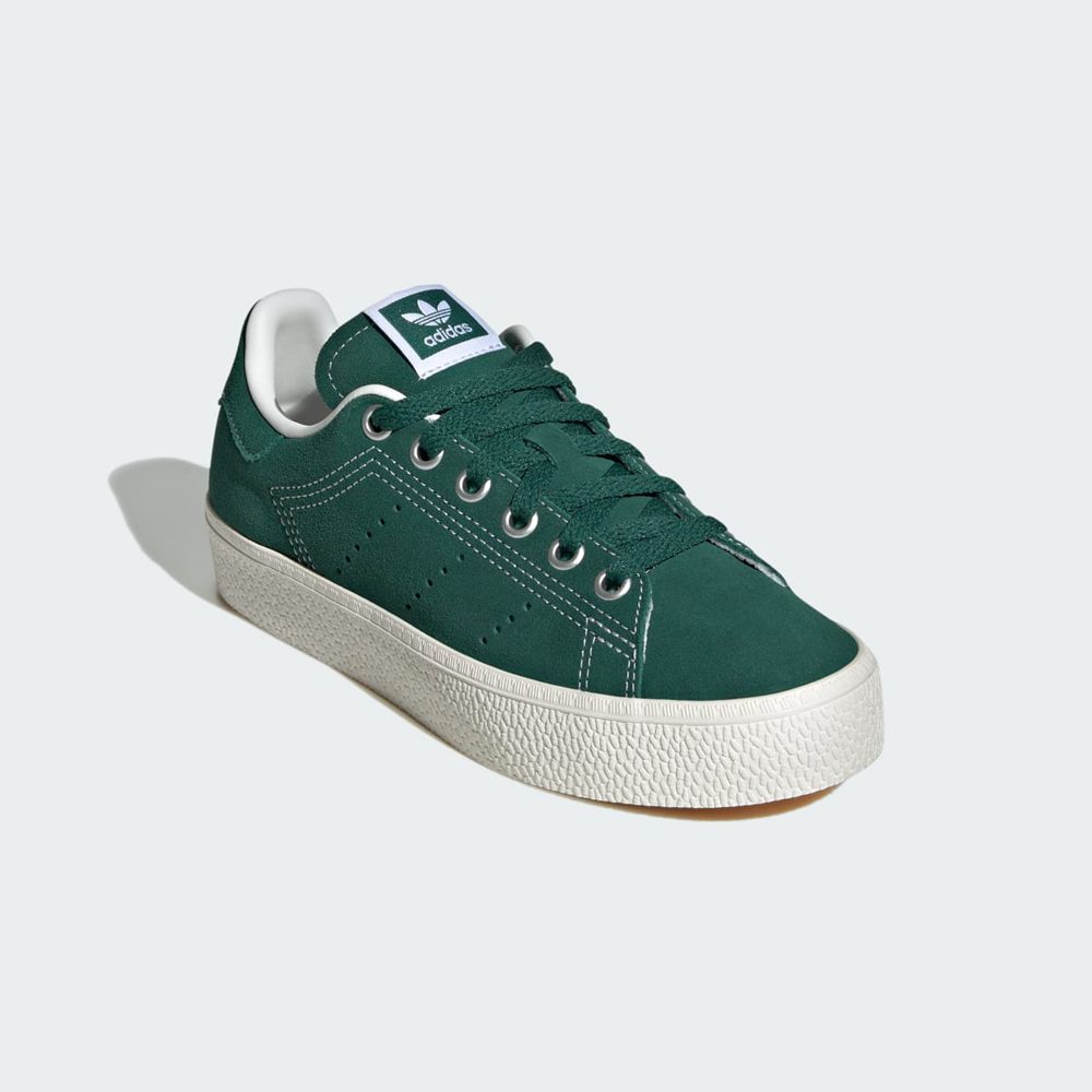 Basket Adidas Stan Smith CS Vert Blanche Enfant | MQJ-85513074