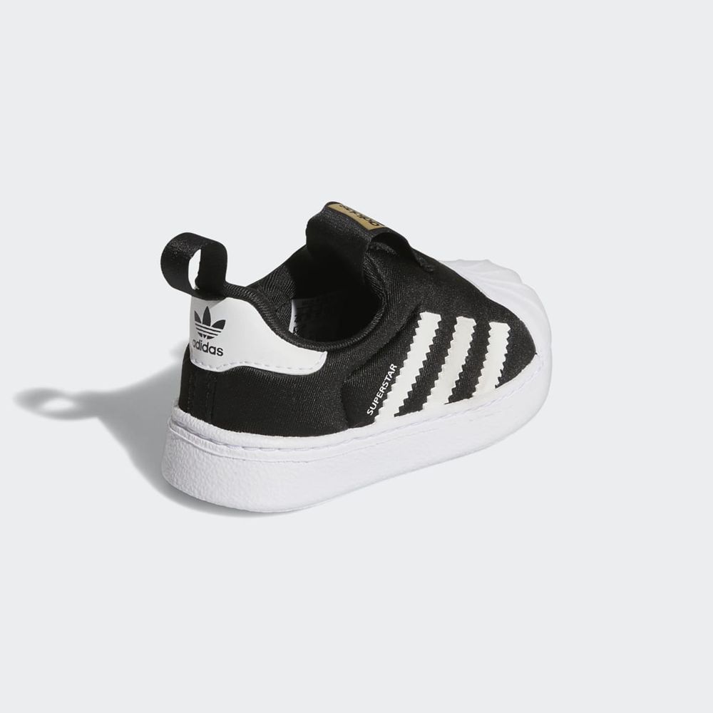 Basket Adidas Superstar 360 Noir Blanche Doré Enfant | MQT-74441446