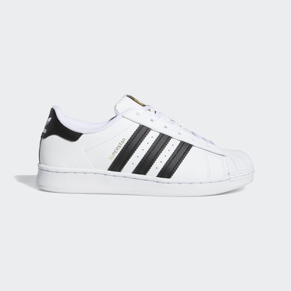 Basket Adidas Superstar Blanche Noir Enfant | MKY-29374202