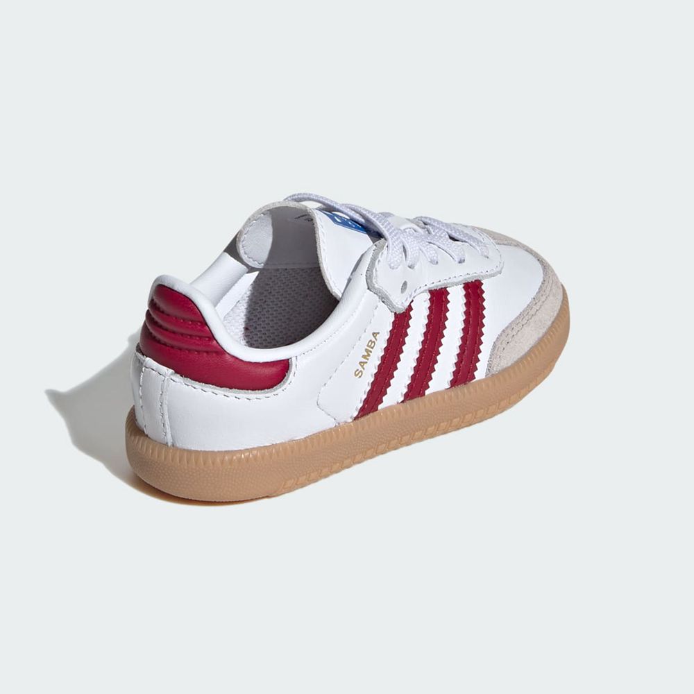 Basket Adidas Samba OG Blanche Bordeaux Enfant | GTM-75247244