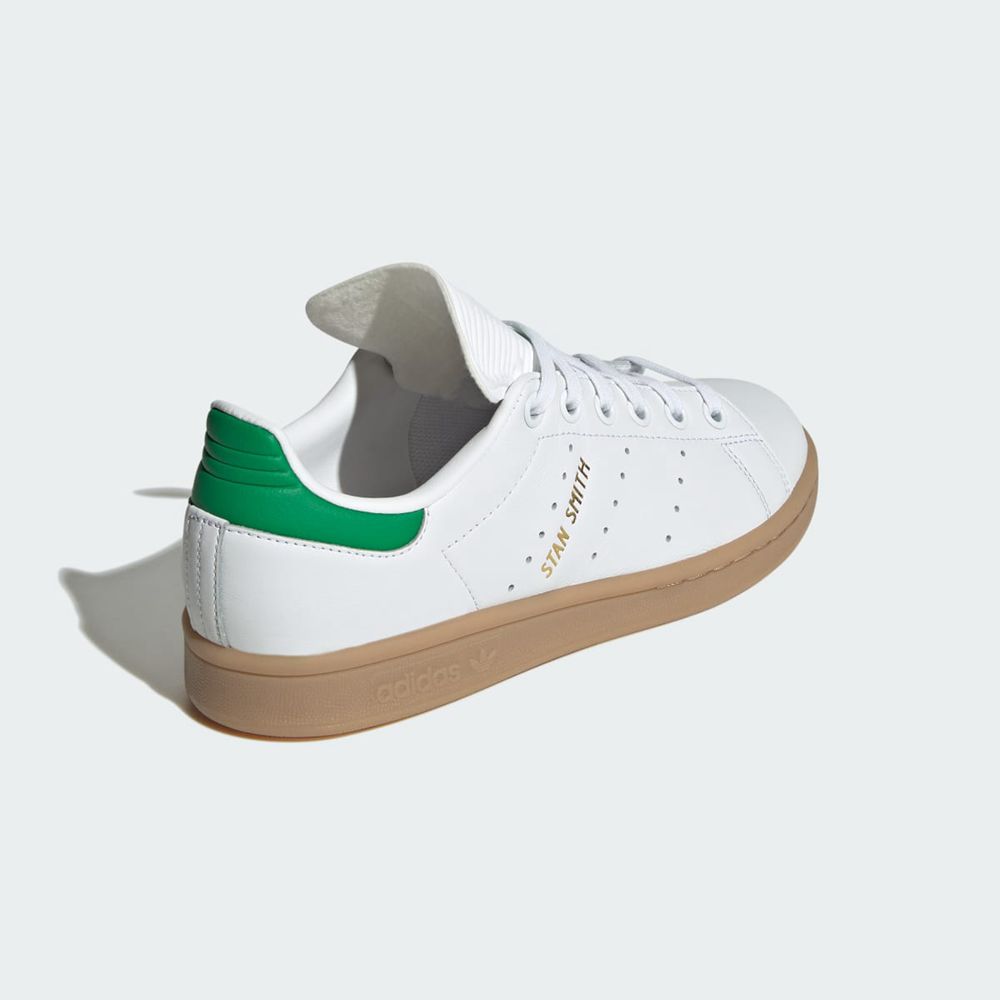 Basket Adidas Stan Smith Blanche Vert Enfant | EAD-68120873