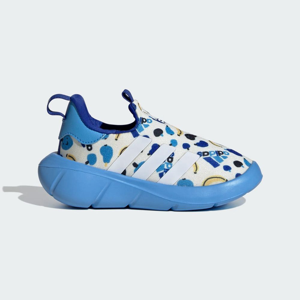 Basket Adidas Monofit Slip On Blanche Bleu Enfant | DKX-83209357