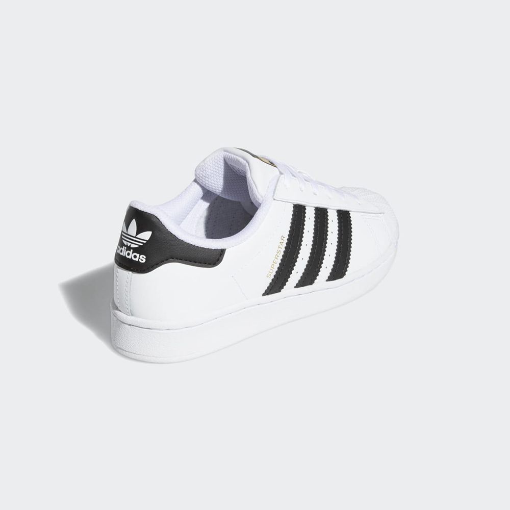 Basket Adidas Superstar Blanche Noir Enfant | MKY-29374202