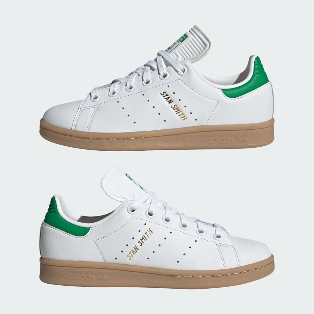 Basket Adidas Stan Smith Blanche Vert Enfant | EAD-68120873