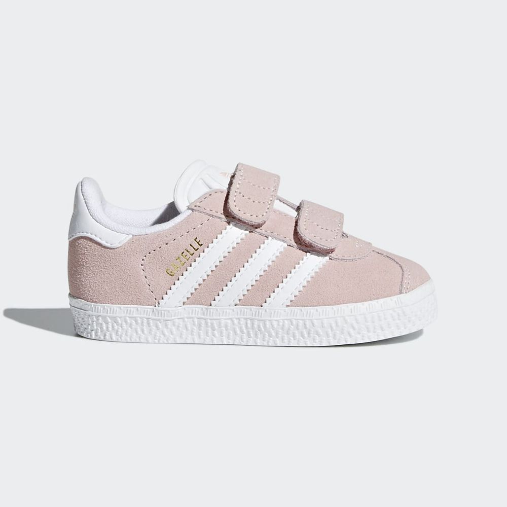 Basket Adidas Gazelle Rose Blanche Enfant | FKU-06195708