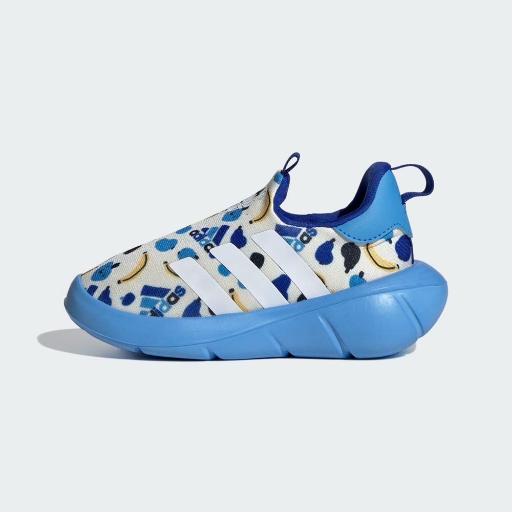 Basket Adidas Monofit Slip On Blanche Bleu Enfant | DKX-83209357