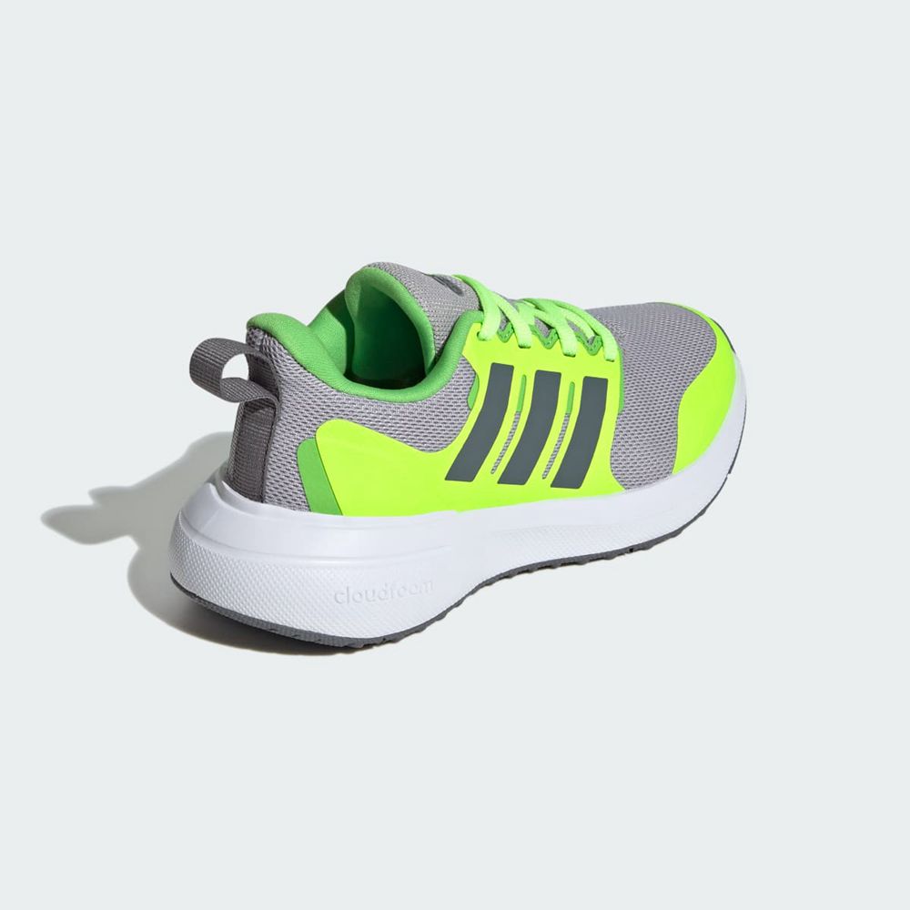 Basket Adidas Fortarun 2.0 Cloudfoam Lace Grise Vert Enfant | NDN-43250667