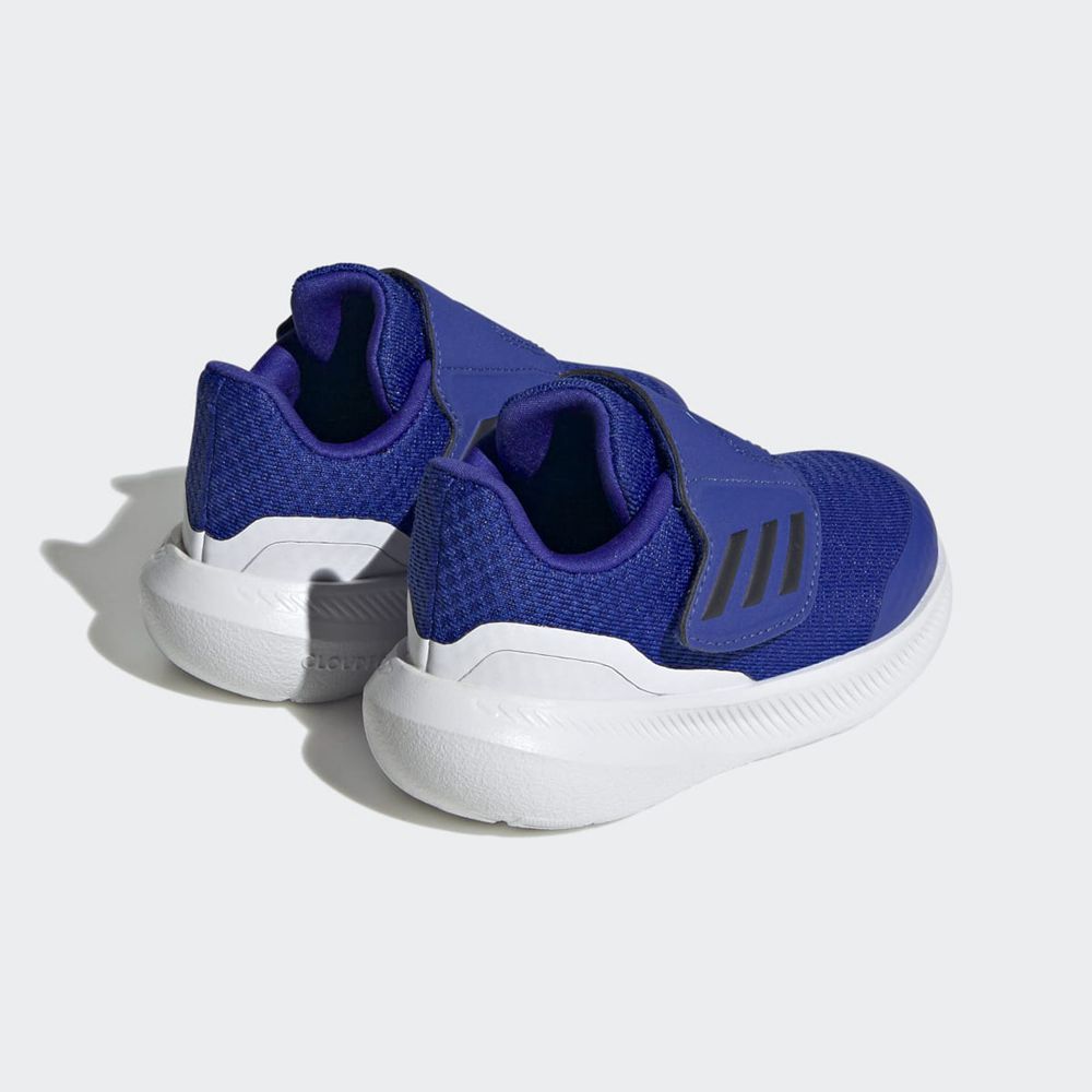 Basket Adidas Runfalcon 3.0 Hook-And-Loop Bleu Blanche Enfant | TEL-66410762