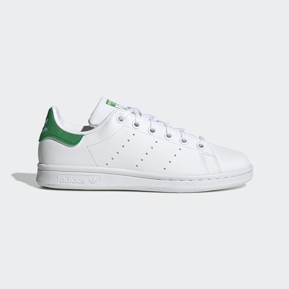 Basket Adidas Stan Smith Blanche Vert Enfant | HDU-88264022