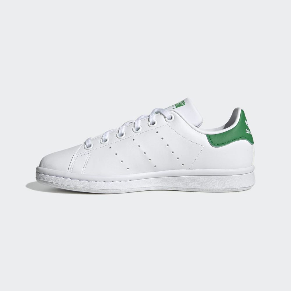 Basket Adidas Stan Smith Blanche Vert Enfant | HDU-88264022