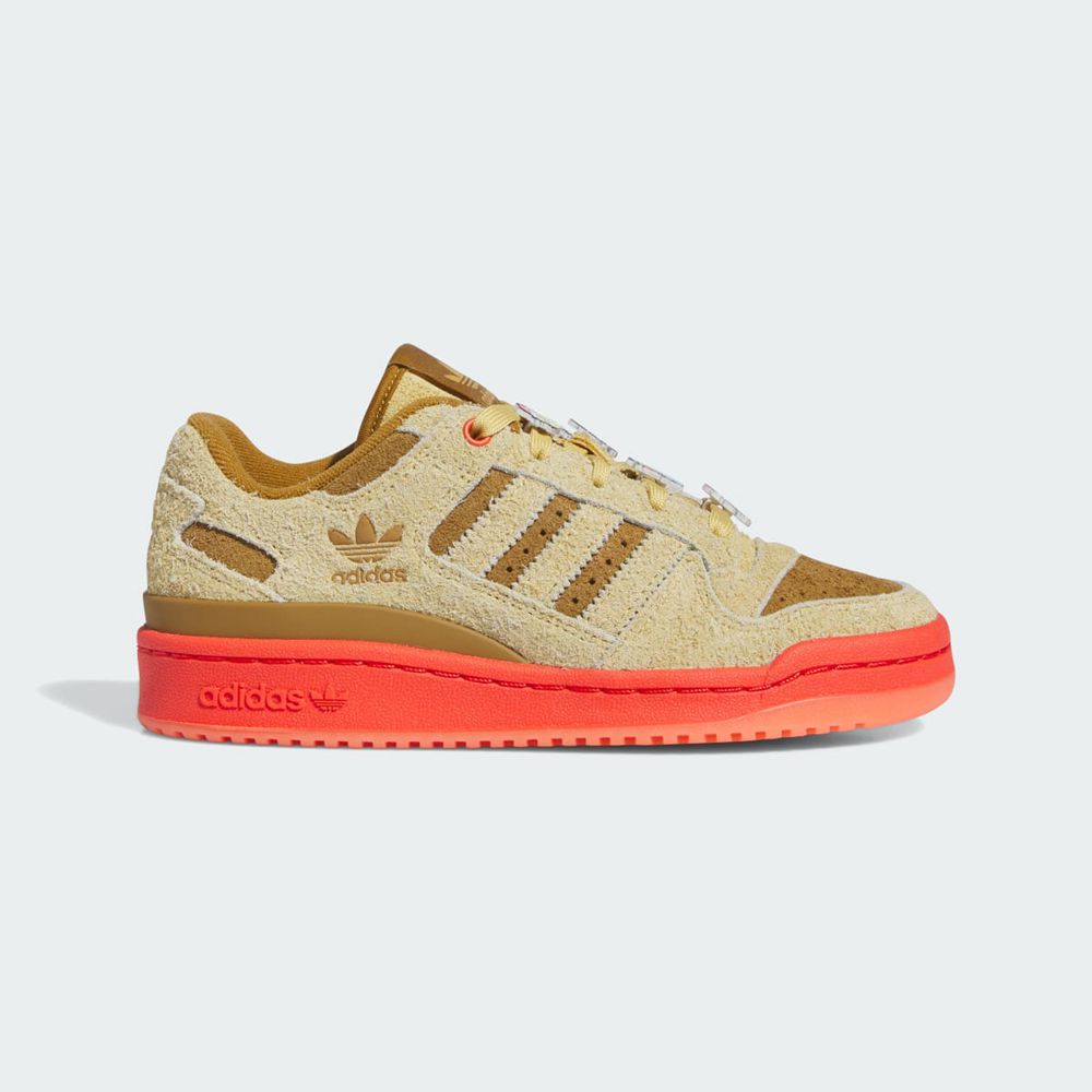 Basket Adidas Forum Low CL The Grinch Marron Rouge Marron Enfant | THB-85062510