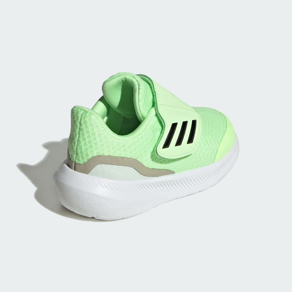 Basket Adidas Runfalcon 3.0 Hook-And-Loop Vert Noir Grise Enfant | KKP-12987125