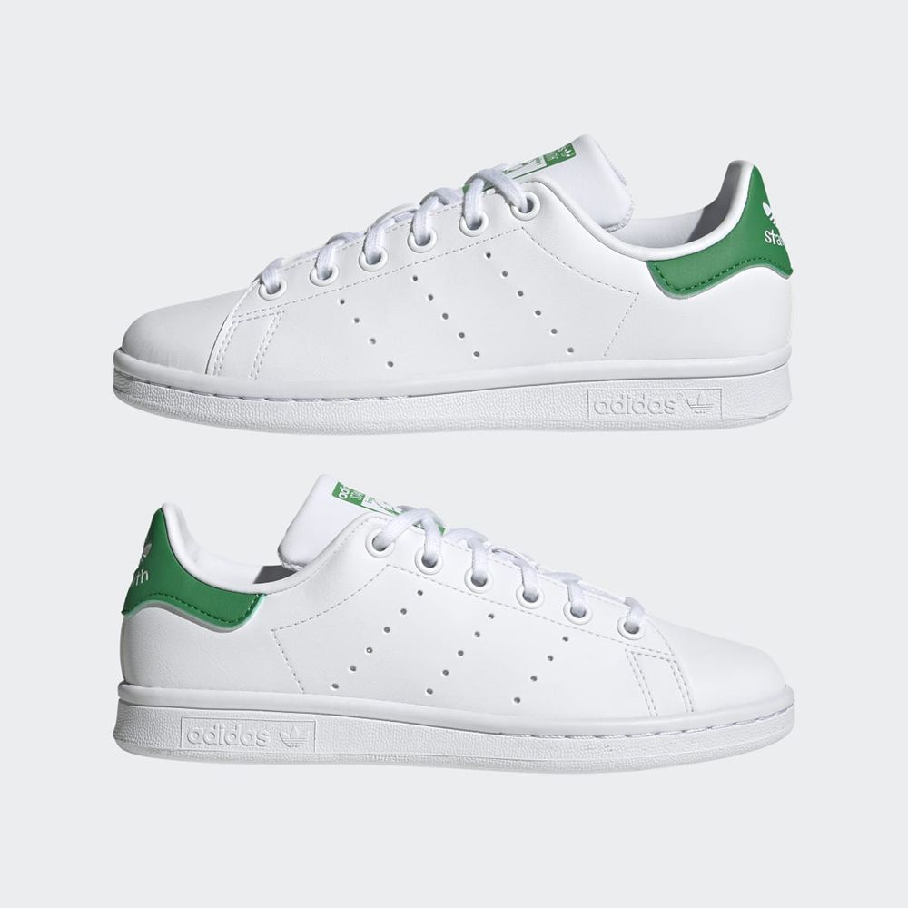 Basket Adidas Stan Smith Blanche Vert Enfant | HDU-88264022