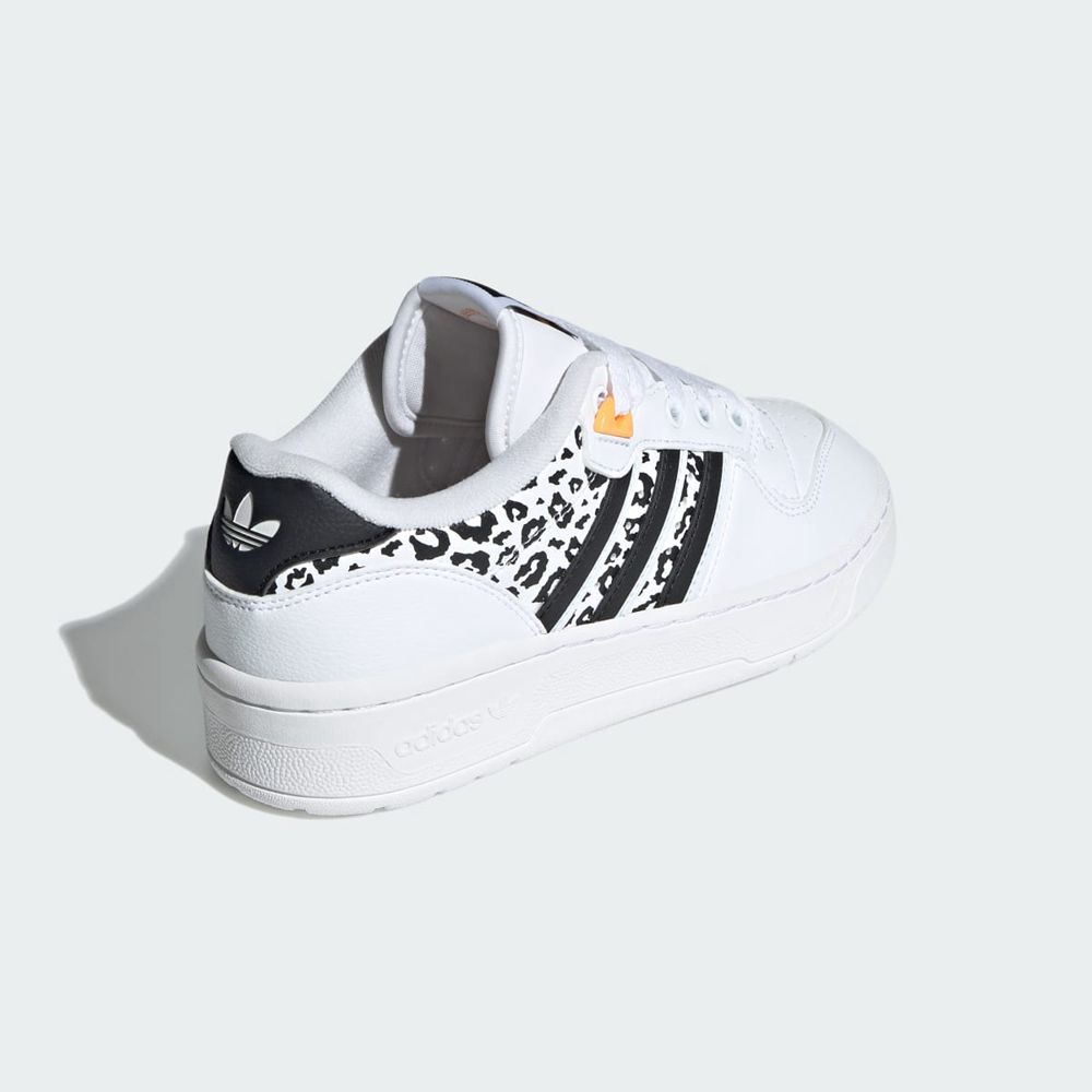 Basket Adidas Rivalry Low Blanche Noir Orange Enfant | EML-72562955