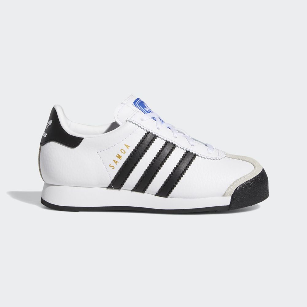 Basket Adidas Samoa Blanche Noir Enfant | MRY-70889522