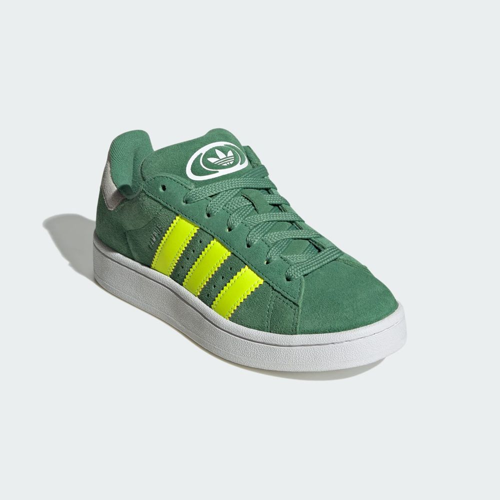 Basket Adidas Campus 00s Vert Jaune Blanche Enfant | FZJ-31290119