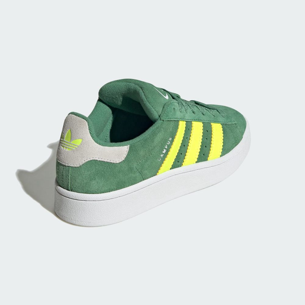 Basket Adidas Campus 00s Vert Jaune Blanche Enfant | FZJ-31290119