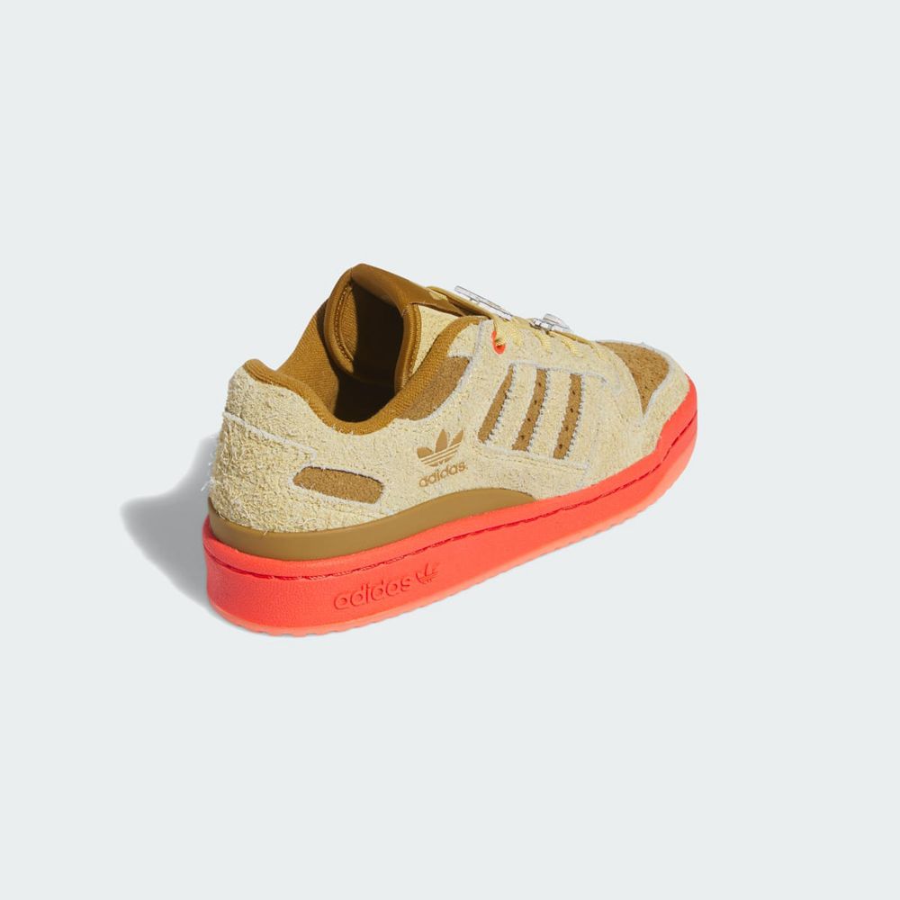 Basket Adidas Forum Low CL The Grinch Marron Rouge Marron Enfant | THB-85062510