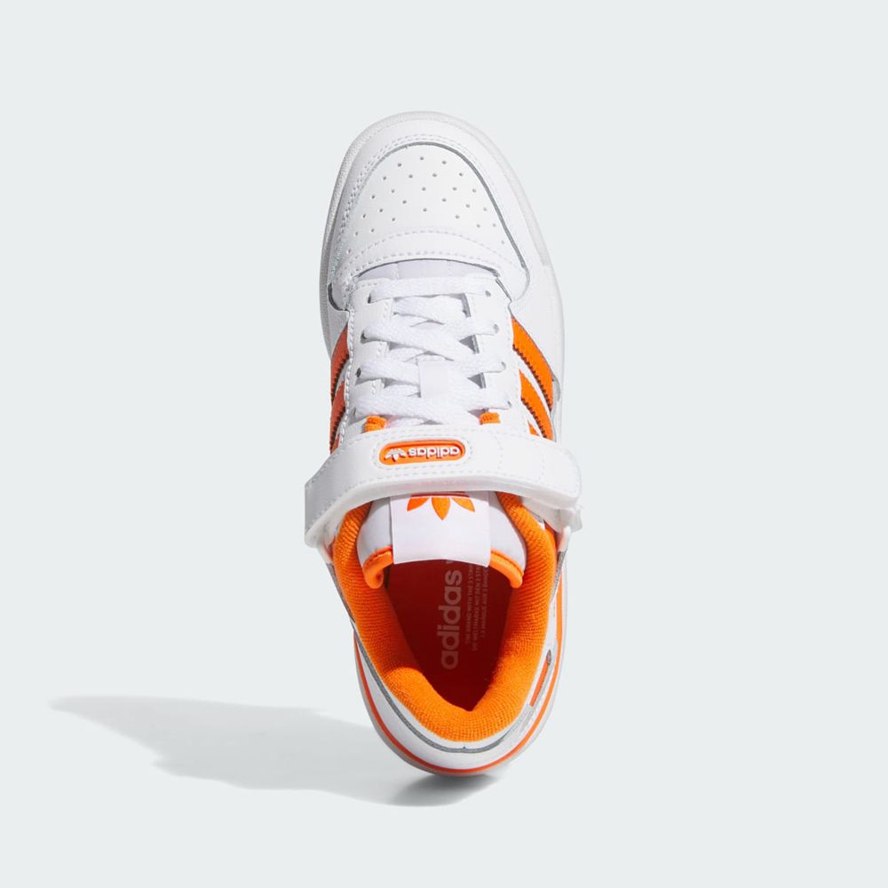 Basket Adidas Forum Low Blanche Orange Enfant | TEO-95764293