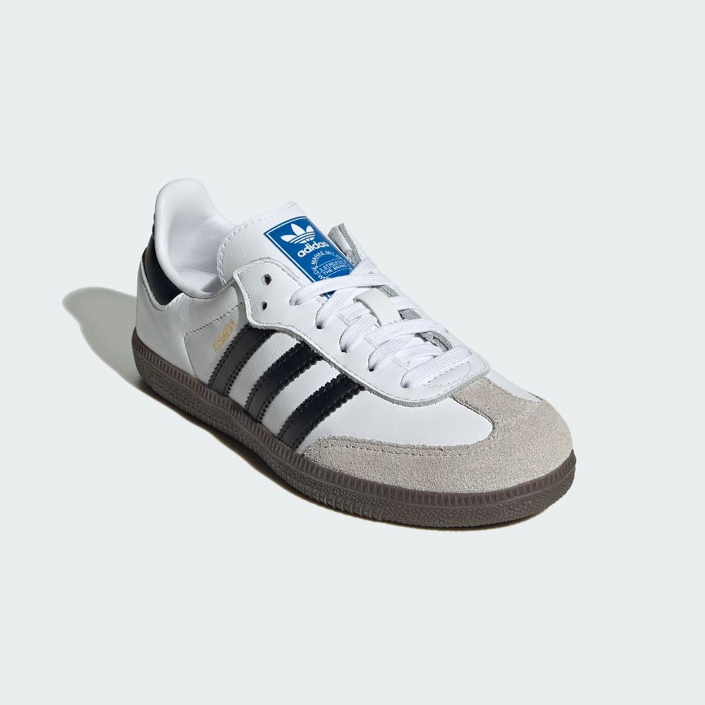 Basket Adidas Samba OG Blanche Noir Enfant | MZJ-58305070