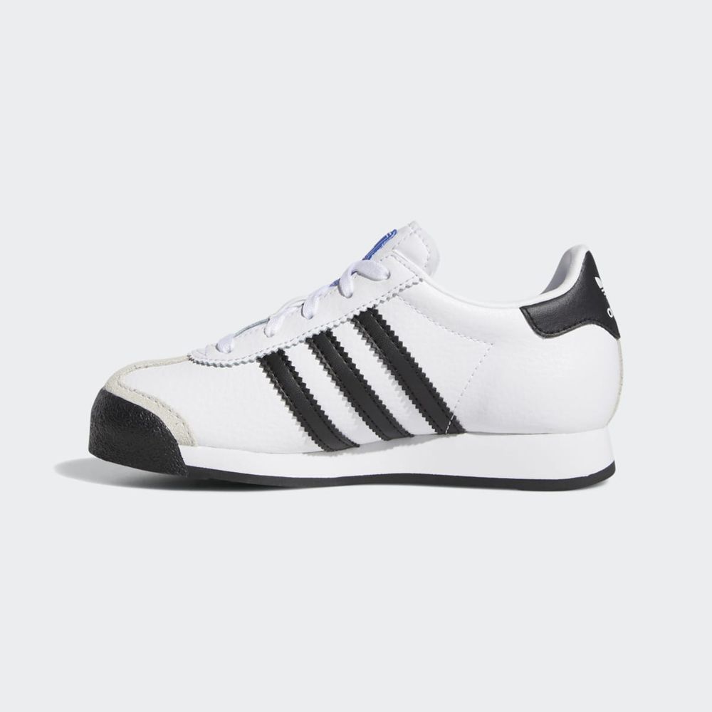 Basket Adidas Samoa Blanche Noir Enfant | MRY-70889522