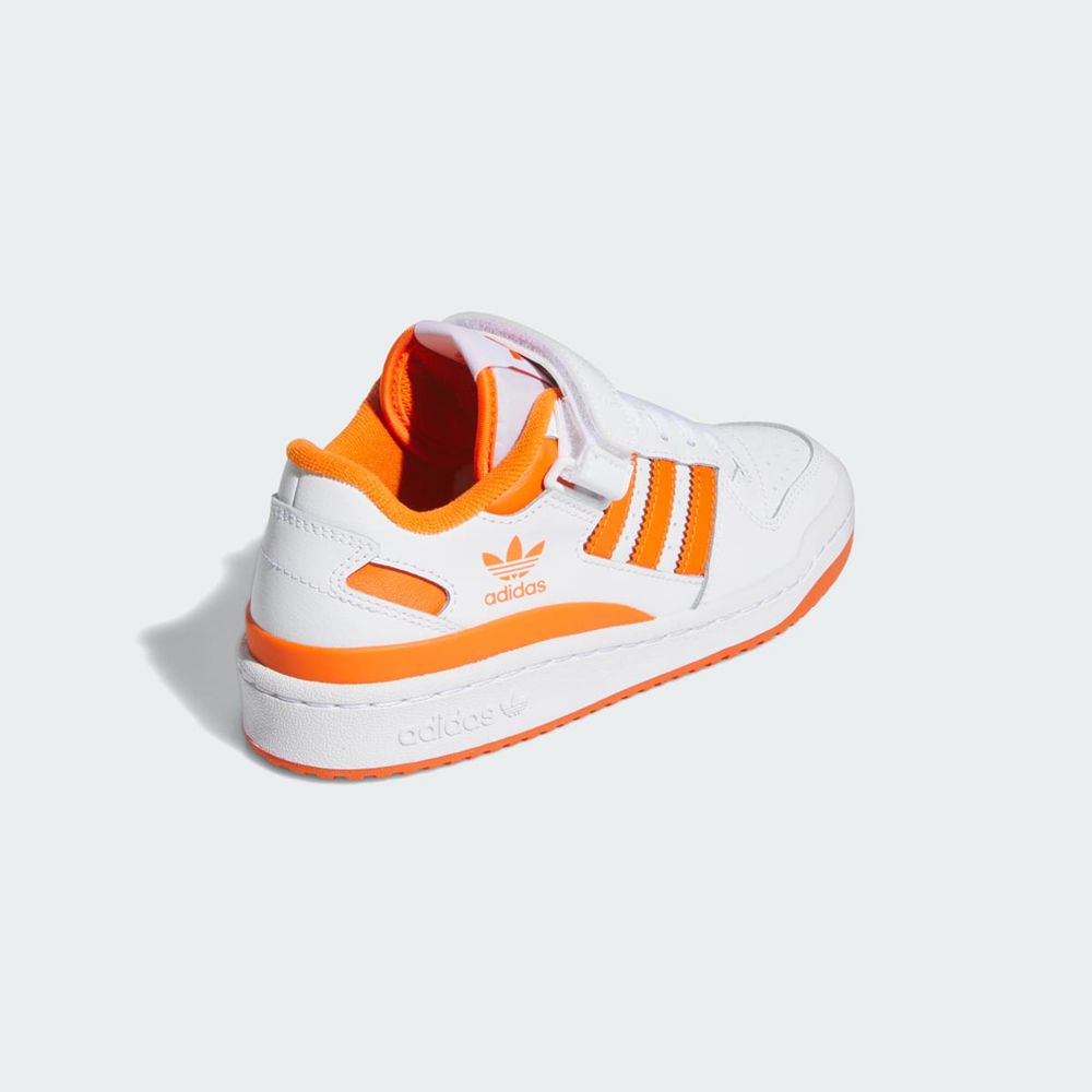 Basket Adidas Forum Low Blanche Orange Enfant | TEO-95764293